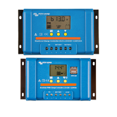 Контролер заряду Victron Energy BlueSolar PWM-LCD&USB 12/24V-5A (5А, 12/24 В) 17633 фото