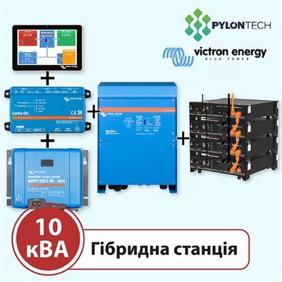 Акумуляторна станція на 10 кВА (Victron Energy, однофазна) 12377 фото
