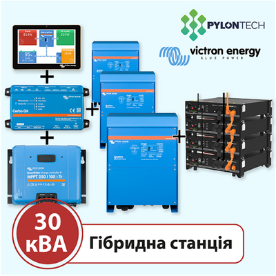 Акумуляторна станція на 30 кВА (Victron Energy, трифазна) 12380 фото