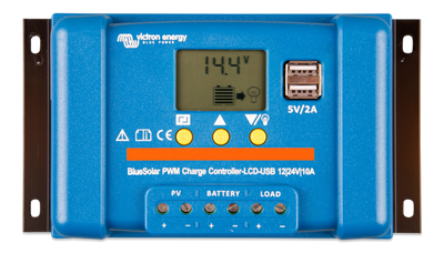 Контролер заряду Victron Energy BlueSolar PWM-LCD&USB 12/24V-20A (20A, 12/24В) 17302 фото