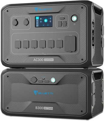 Зарядна станція Bluetti AC300 3000W + акумуляторний модуль B300 AC300 фото