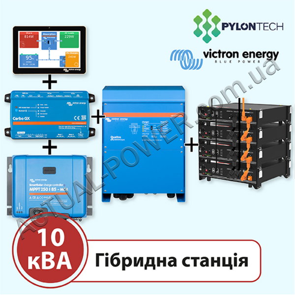 Акумуляторна станція на 10 кВА (Victron Energy, однофазна) 12377 фото