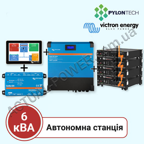 Автономна акумуляторна станція на 6 кВА (Victron Energy, однофазна) 17628 фото