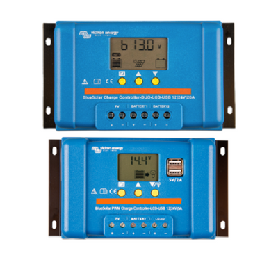 Контроллер заряда Victron Energy BlueSolar PWM-LCD&USB 12/24V-10A (10А, 12/24 В) 17637 фото