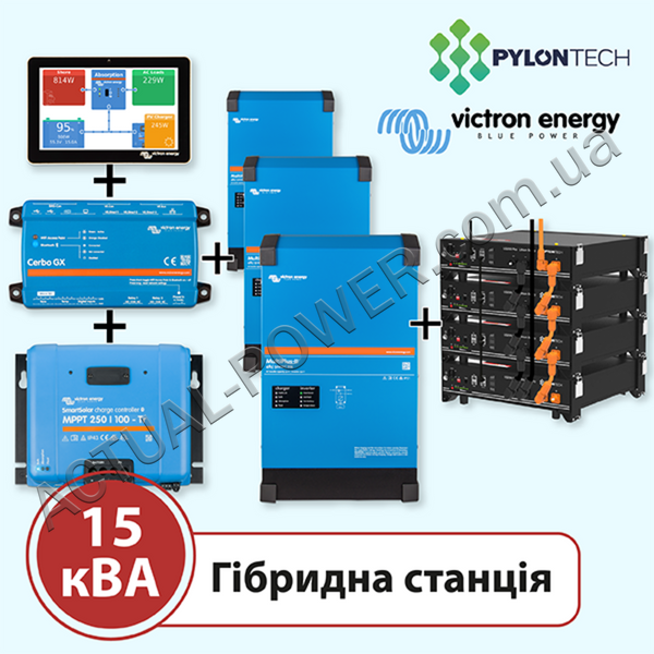 Аккумуляторная станция на 15 кВА (Victron Energy, трёхфазная) 12378 фото