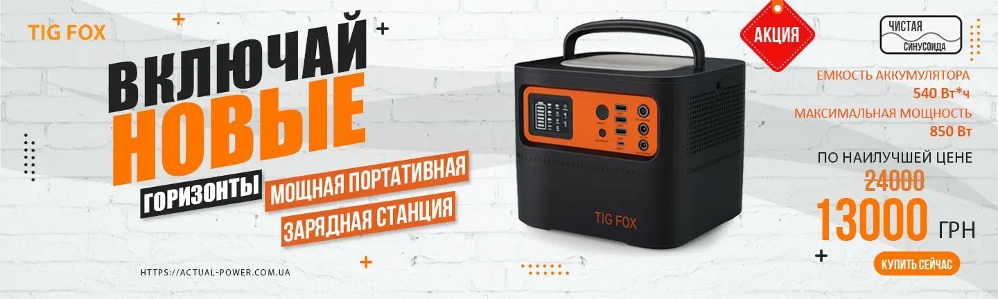 Портативная зарядная станция Tig Fox T500